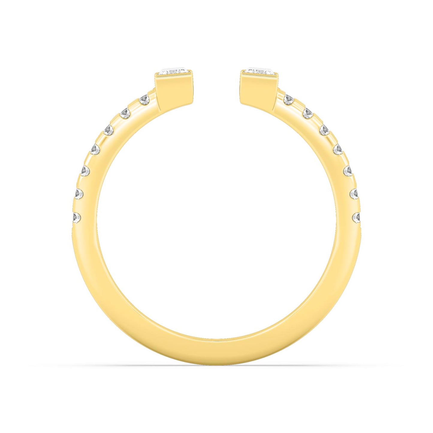9K Yellow Gold Lab Grown Diamond RING 0.81 ctw R60938-0.83CT