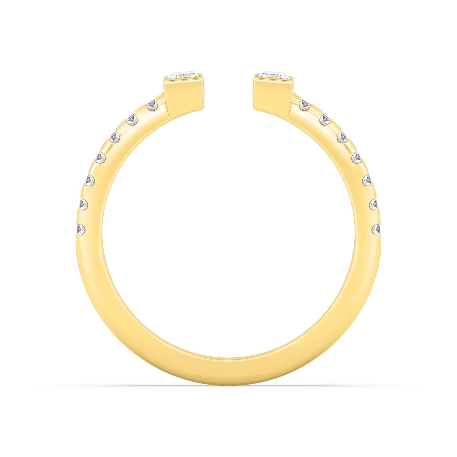 9K Yellow Gold Lab Grown Diamond RING 0.81 ctw R60938-0.83CT