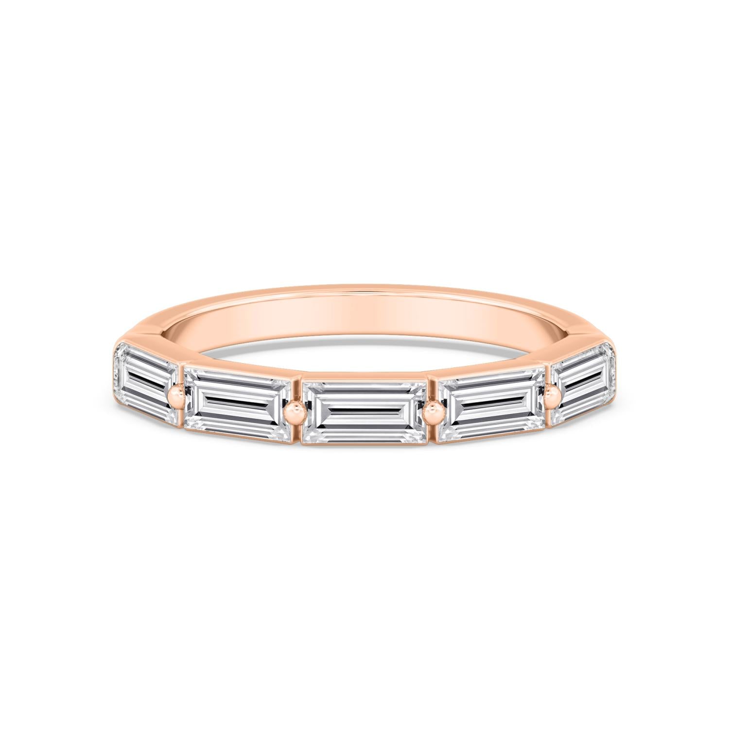 9K Rose Gold Lab Grown Diamond RING 1.02 ctw R60941-1