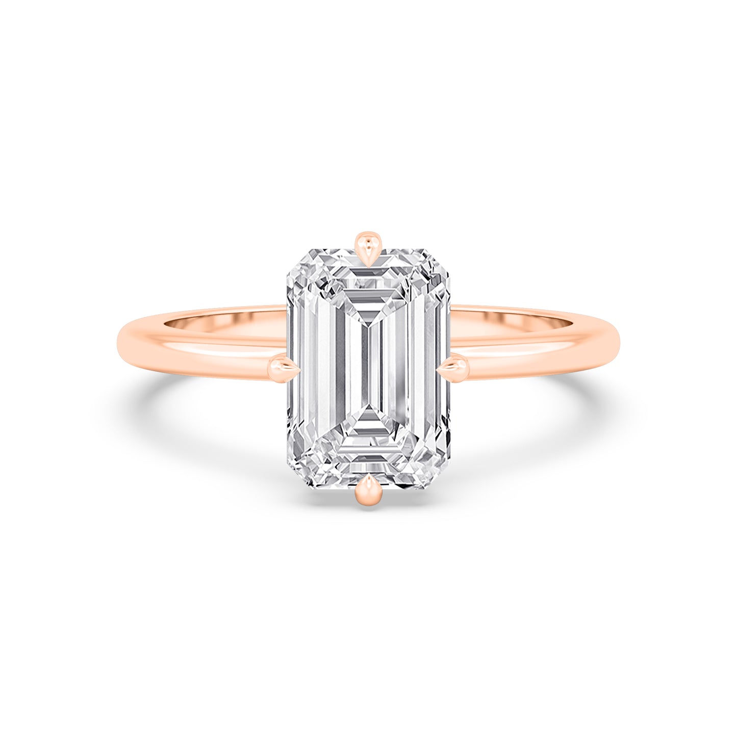 10K Rose Gold Lab Grown Diamond Engagement Ring 3.02 ctw R61006EM-3