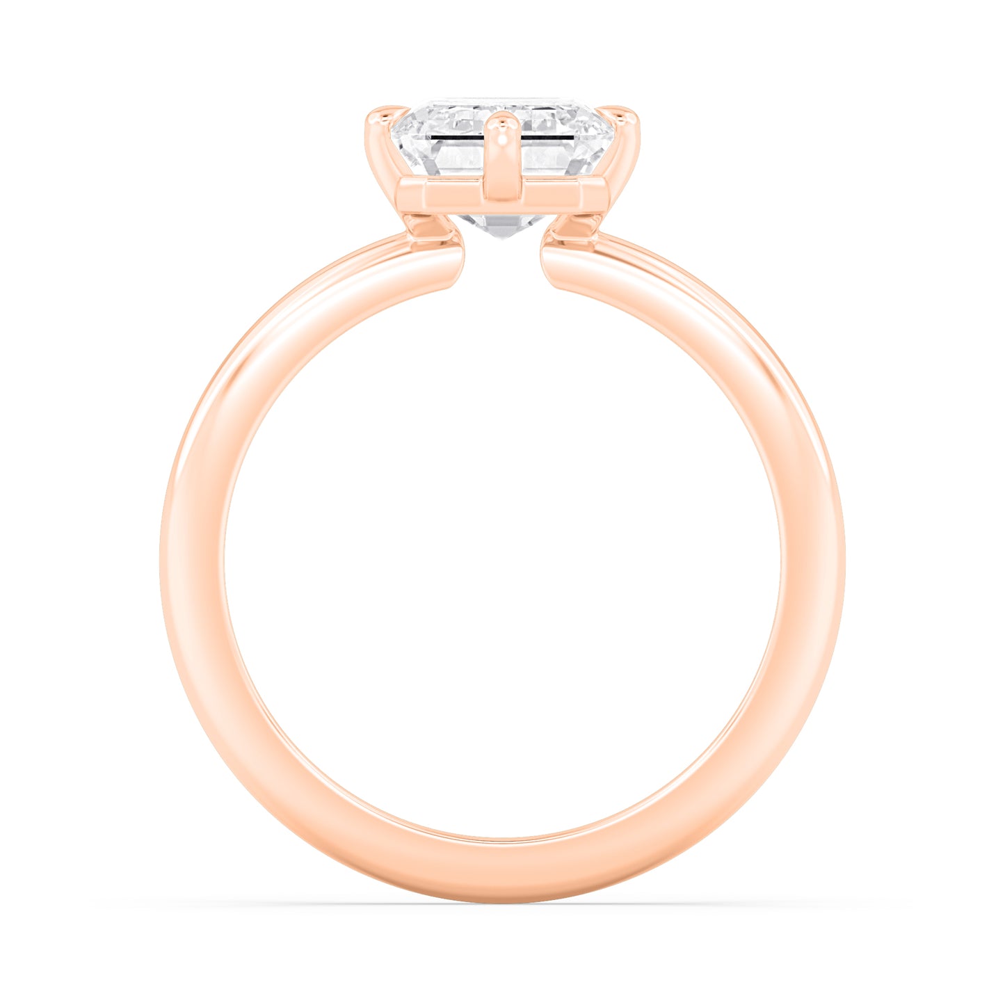 10K Rose Gold Lab Grown Diamond Engagement Ring 3.02 ctw R61006EM-3