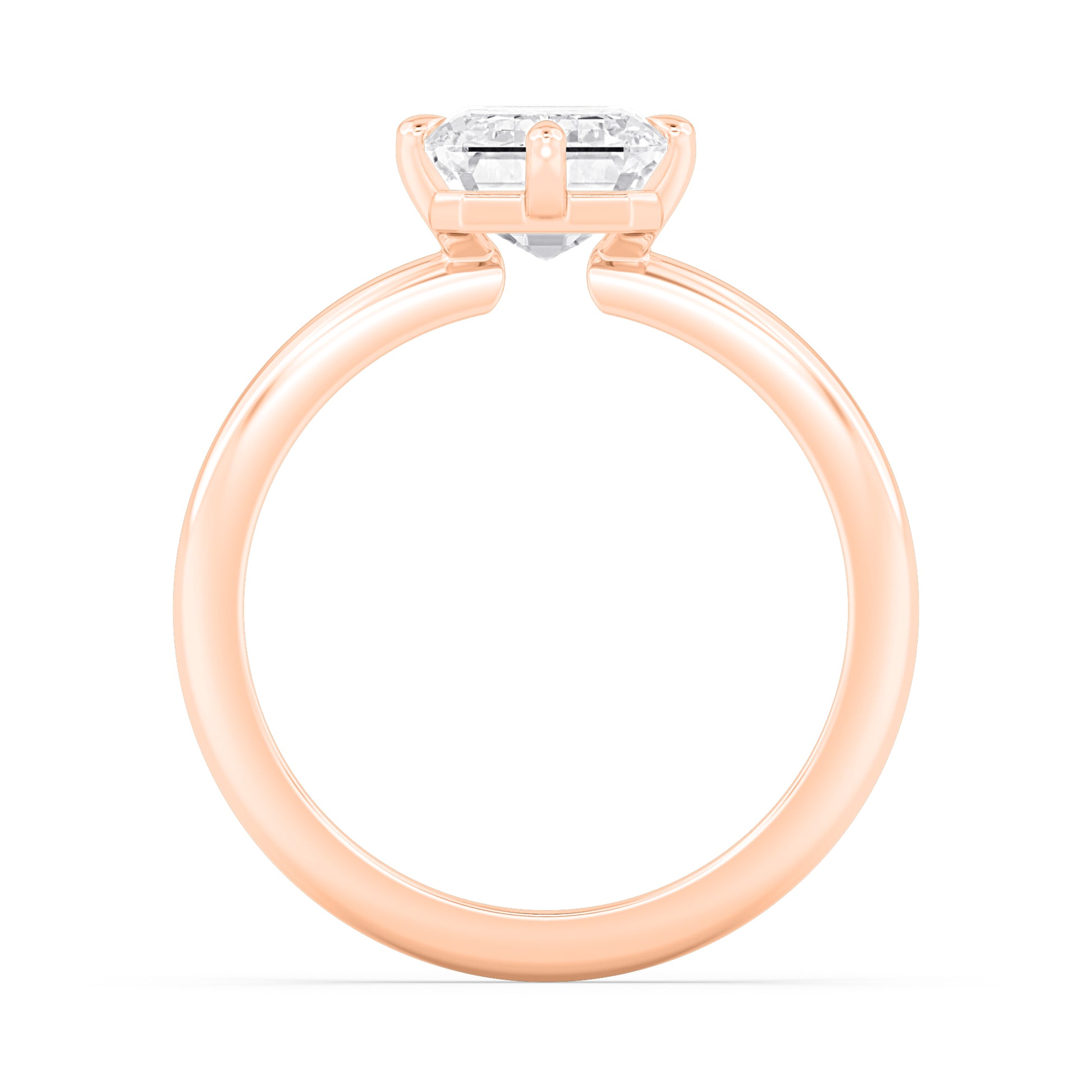 10K Rose Gold Lab Grown Diamond Engagement Ring 3.02 ctw R61006EM-3