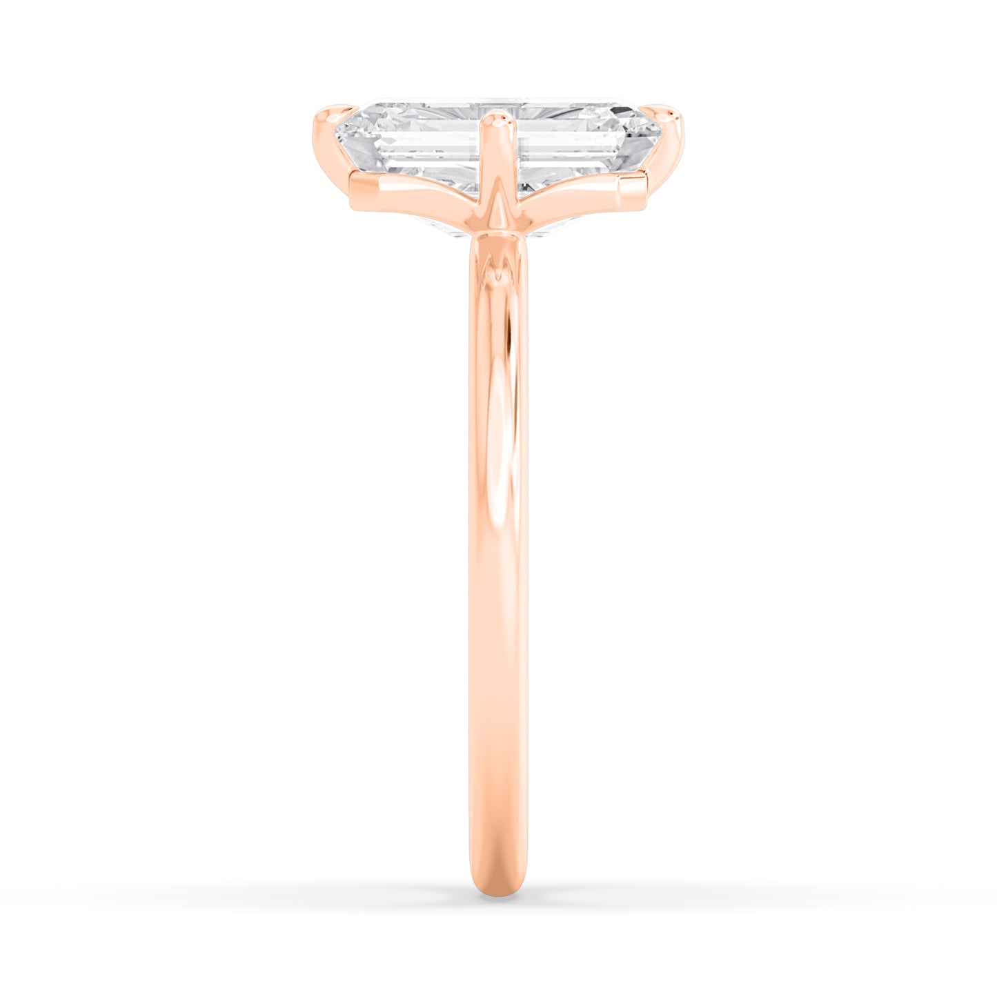 10K Rose Gold Lab Grown Diamond Engagement Ring 3.02 ctw R61006EM-3
