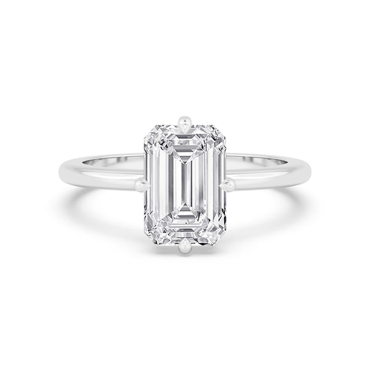 10K White Gold Lab Grown Diamond Engagement Ring 3.02 ctw R61006EM-3