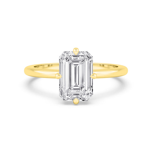 10K Yellow Gold Lab Grown Diamond Engagement Ring 3.02 ctw R61006EM-3