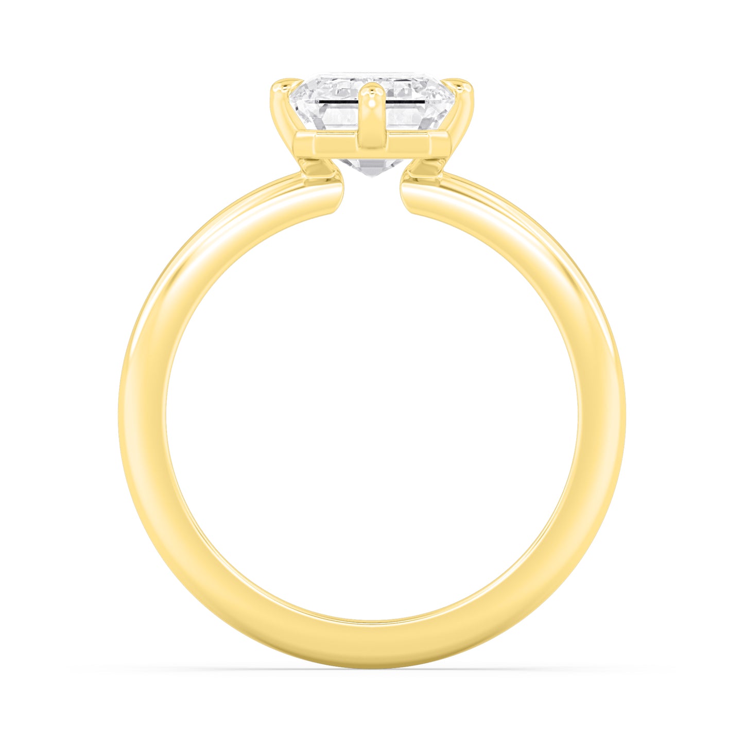 10K Yellow Gold Lab Grown Diamond Engagement Ring 3.02 ctw R61006EM-3