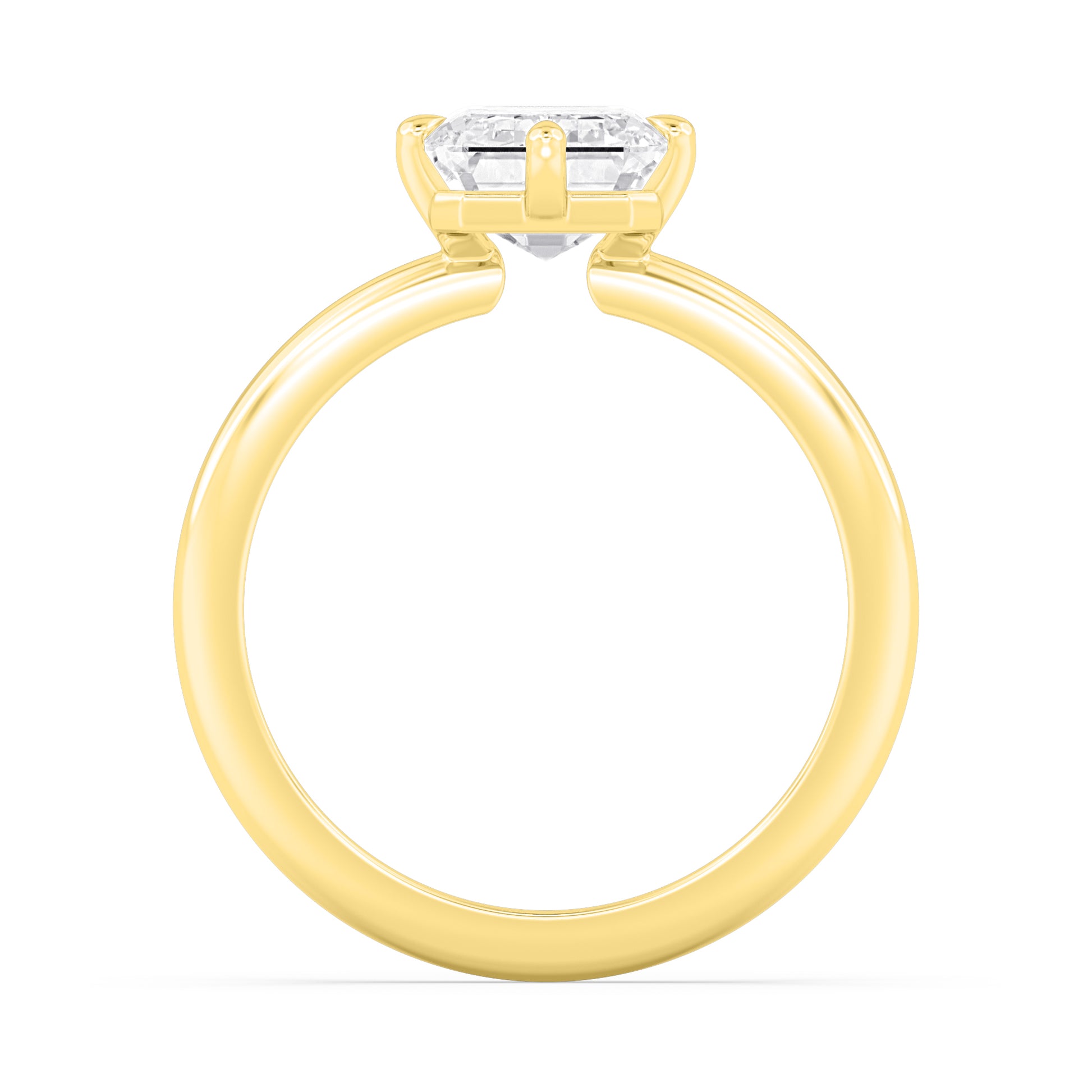 10K Yellow Gold Lab Grown Diamond Engagement Ring 3.02 ctw R61006EM-3