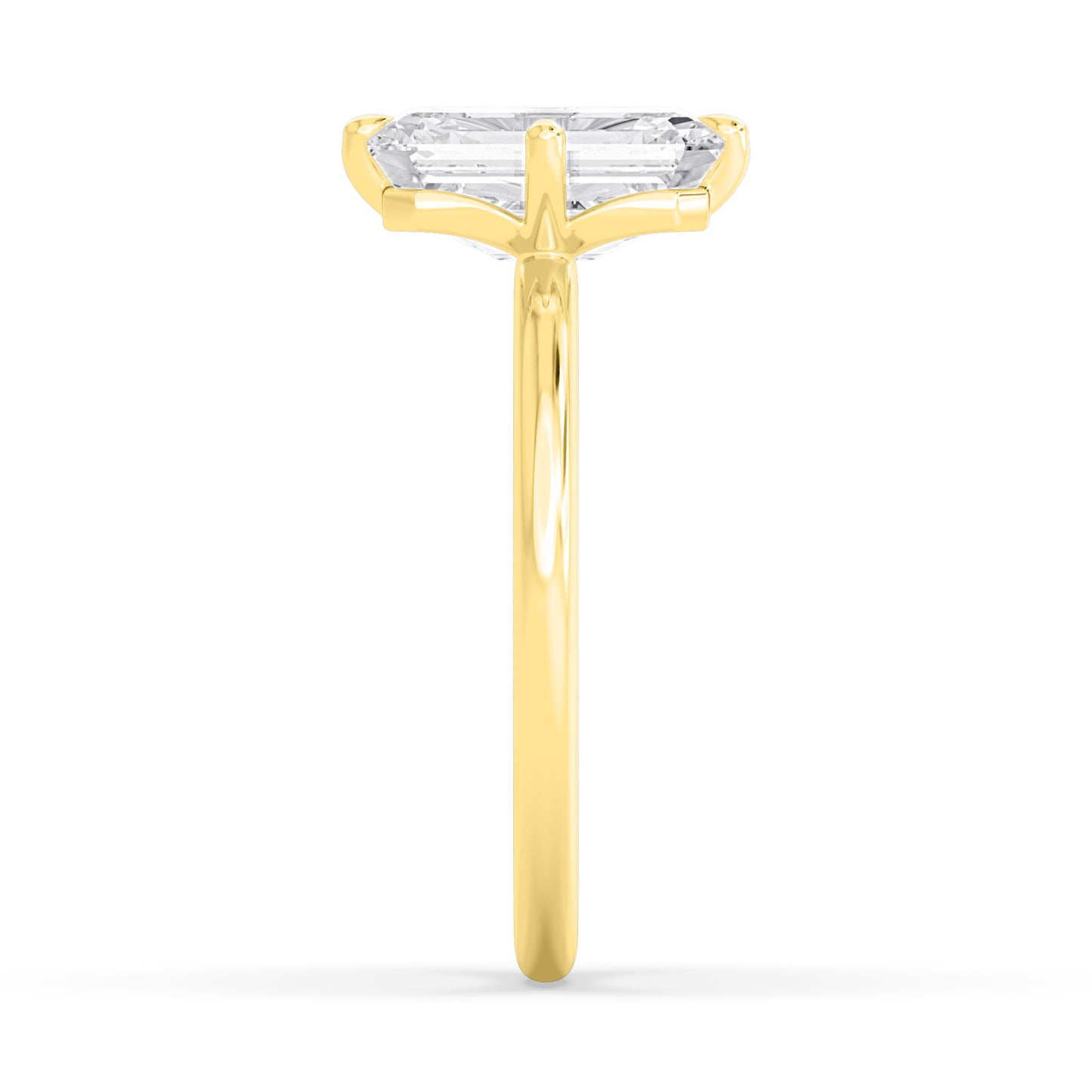 10K Yellow Gold Lab Grown Diamond Engagement Ring 3.02 ctw R61006EM-3