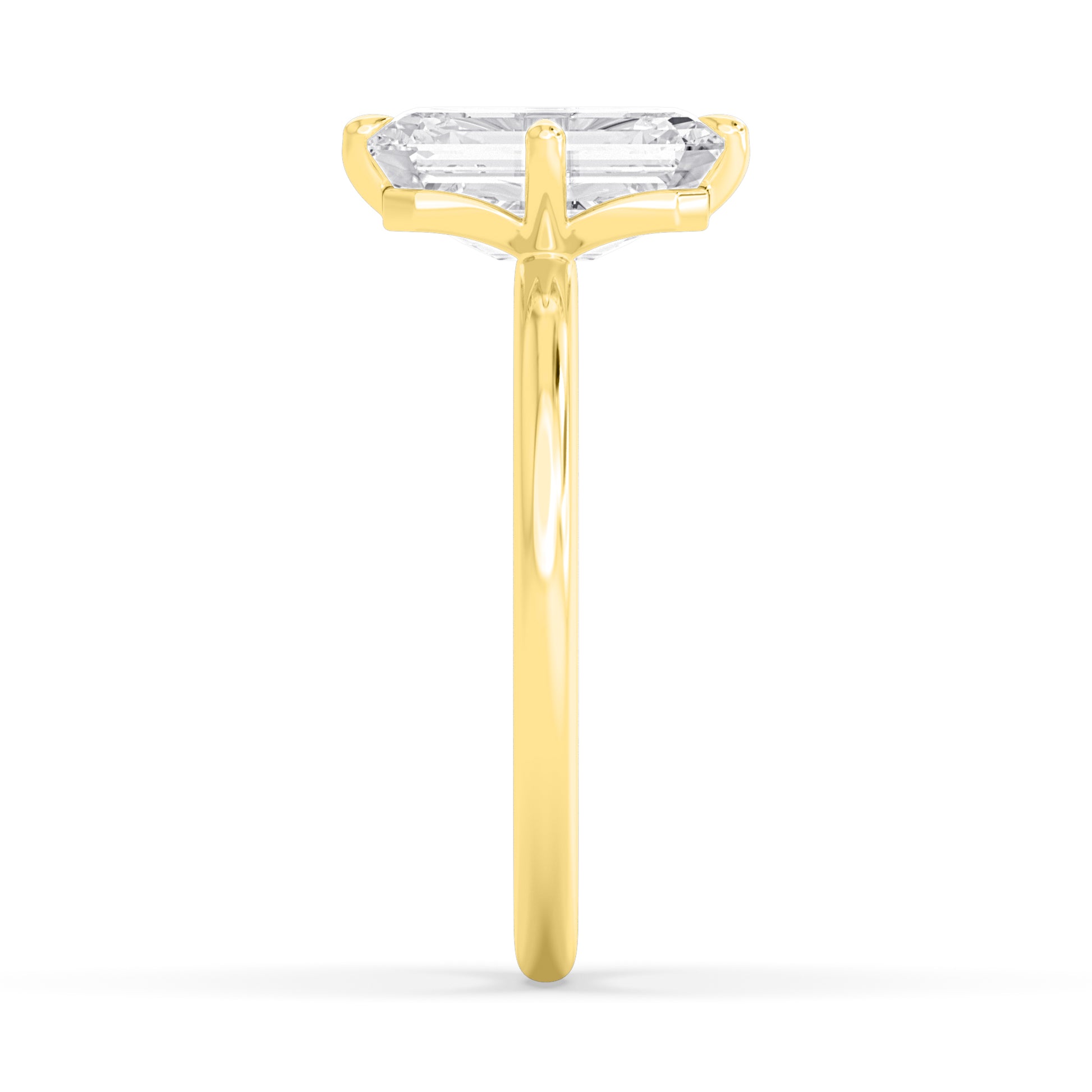 10K Yellow Gold Lab Grown Diamond Engagement Ring 3.02 ctw R61006EM-3