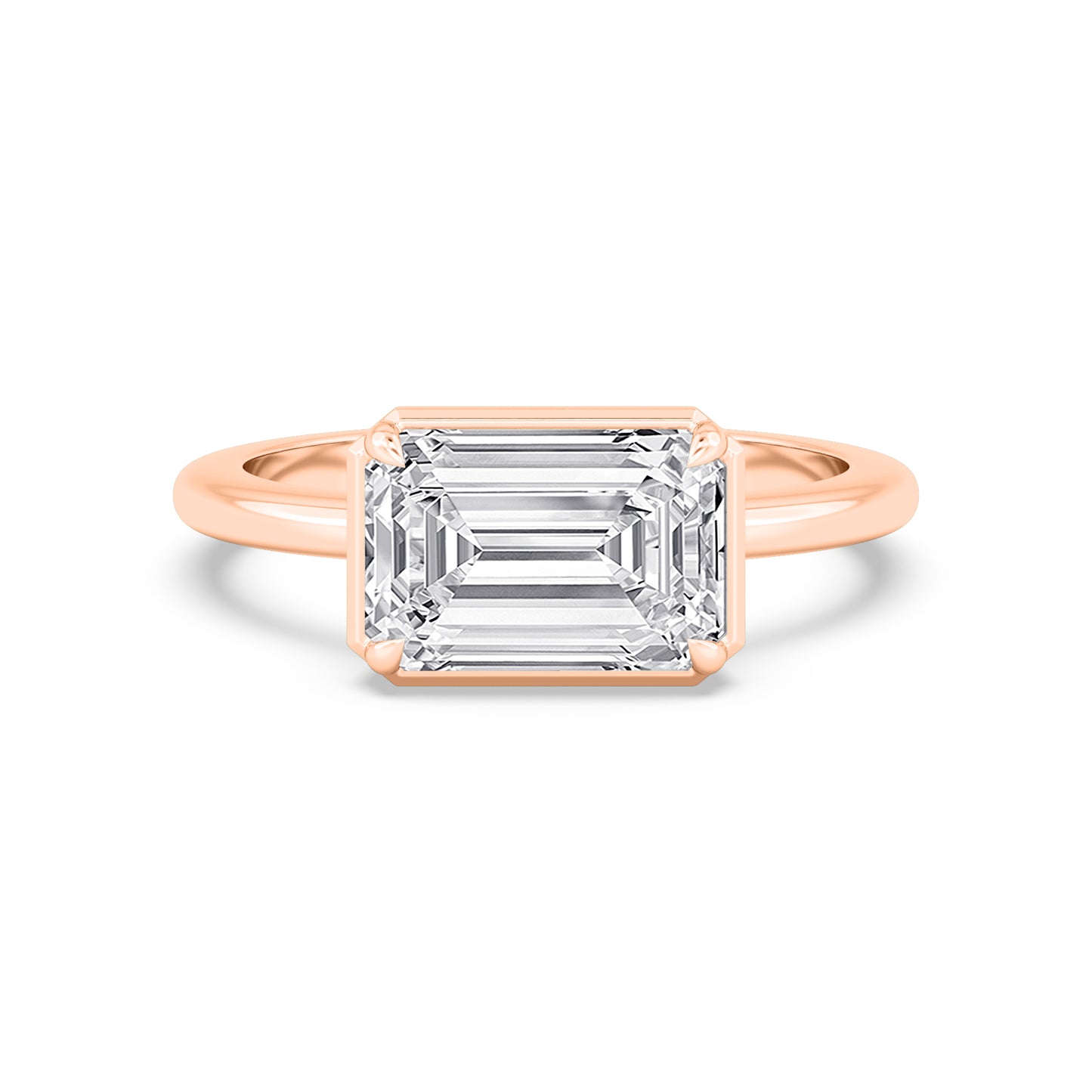 10K Rose Gold Lab Grown Diamond Engagement Rings 3.01 ctw R61018EM-3