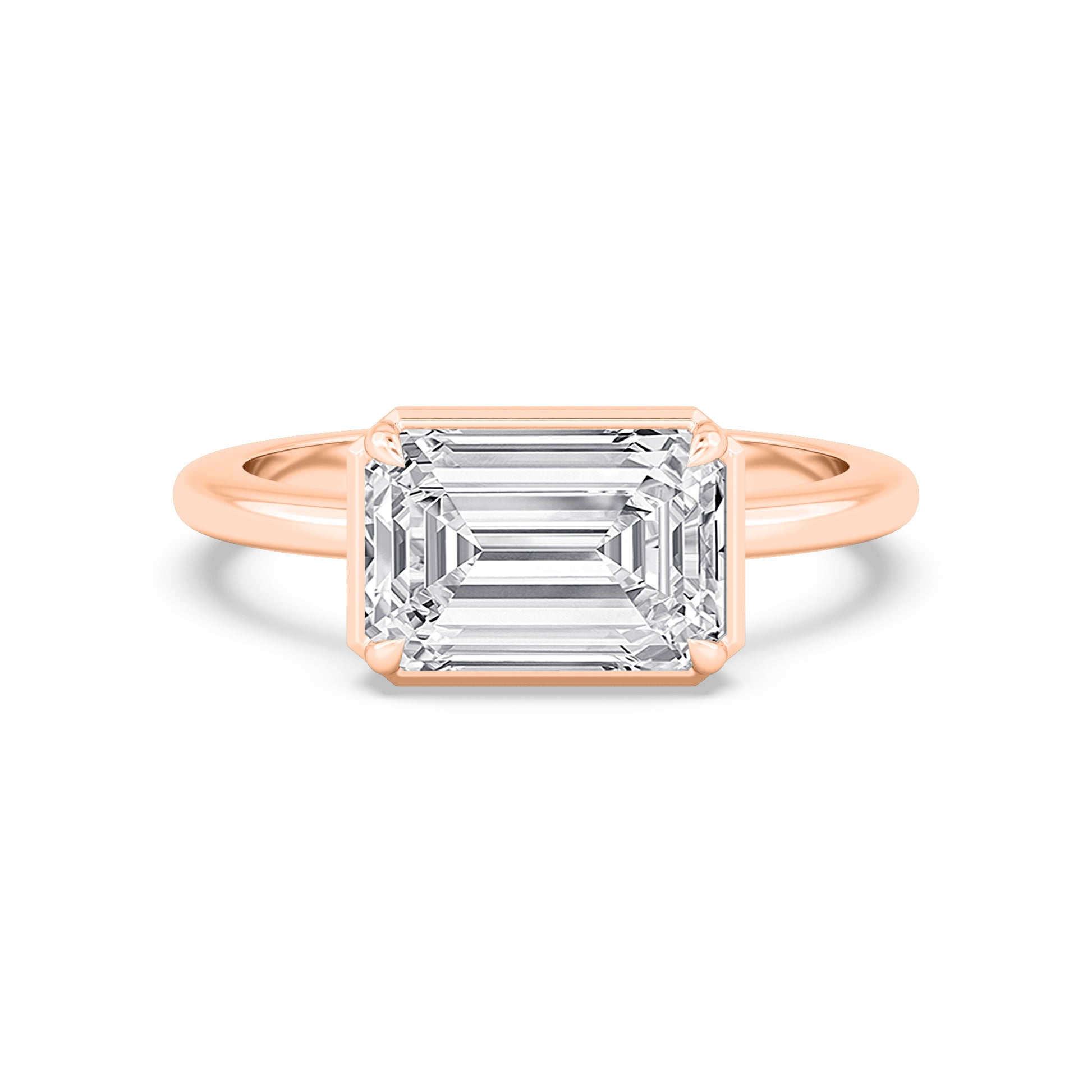 10K Rose Gold Lab Grown Diamond Engagement Rings 3.01 ctw R61018EM-3