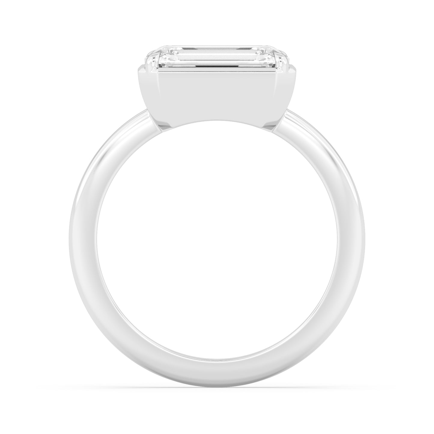 10K White Gold Lab Grown Diamond Engagement Rings 3.01 ctw R61018EM-3