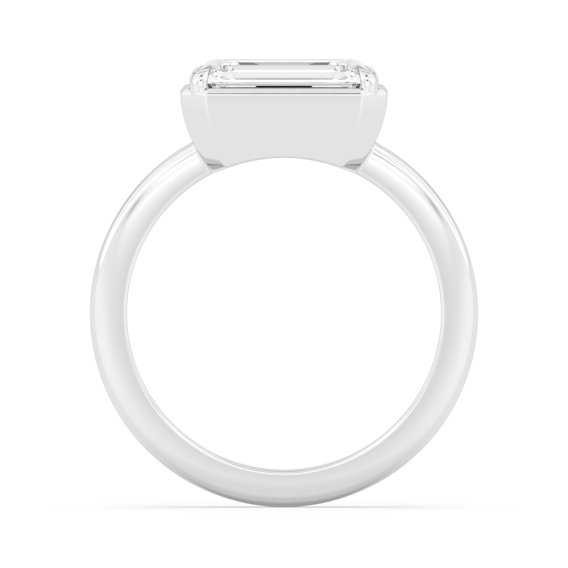 10K White Gold Lab Grown Diamond Engagement Rings 3.01 ctw R61018EM-3