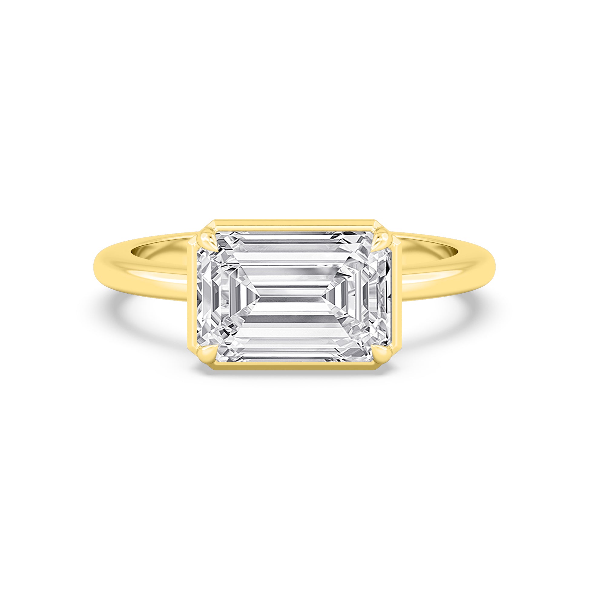 10K Yellow Gold Lab Grown Diamond Engagement Rings 3.01 ctw R61018EM-3