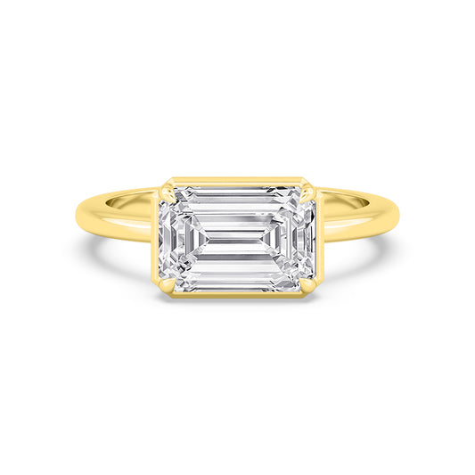 10K Yellow Gold Lab Grown Diamond Engagement Rings 3.01 ctw R61018EM-3