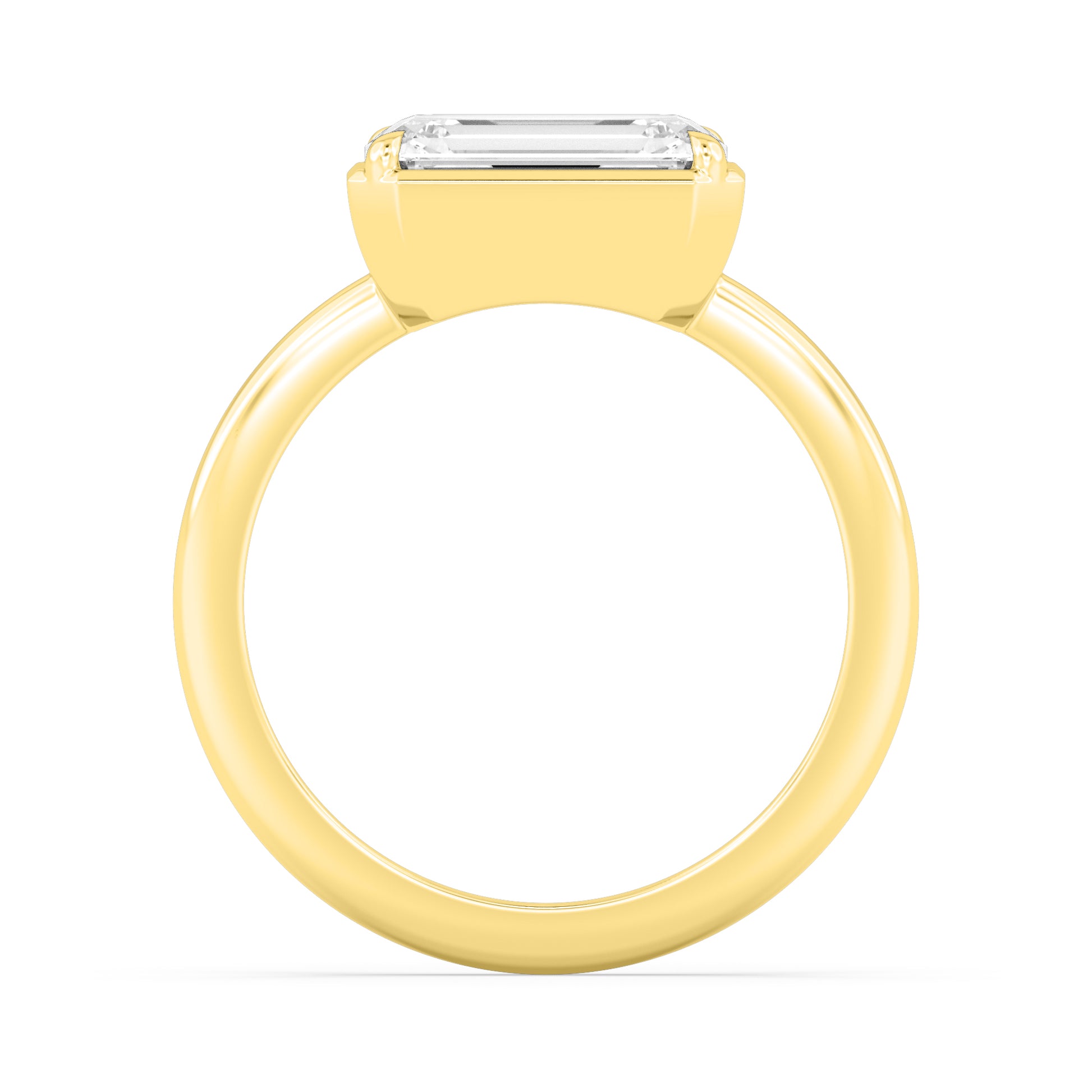 10K Yellow Gold Lab Grown Diamond Engagement Rings 3.01 ctw R61018EM-3