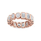 9k Rose Gold Lab Grown Diamond Wedding Rings 2.99 ctw R61038-2.88CTB