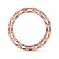 9k Rose Gold Lab Grown Diamond Wedding Rings 2.99 ctw R61038-2.88CTB