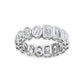 9k White Gold Lab Grown Diamond Wedding Rings 2.99 ctw R61038-2.88CTB