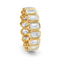 9K Yellow Gold Lab Grown Diamond Wedding Rings 2.99 ctw R61038-2.88CTB