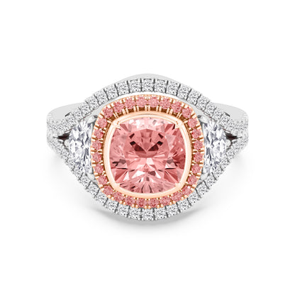 10K Lab Grown Diamond Engagement Ring 3.70 ctw R61175SCU-2.63CT