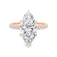 10K Rose Gold Lab Grown Diamond Engagement Ring 5.55 ctw R61185MQ-5.10CT
