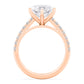 10K Rose Gold Lab Grown Diamond Engagement Ring 5.55 ctw R61185MQ-5.10CT