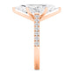 10K Rose Gold Lab Grown Diamond Engagement Ring 5.55 ctw R61185MQ-5.10CT