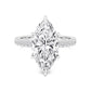 10K White Gold Lab Grown Diamond Engagement Ring 5.55 ctw R61185MQ-5.10CT