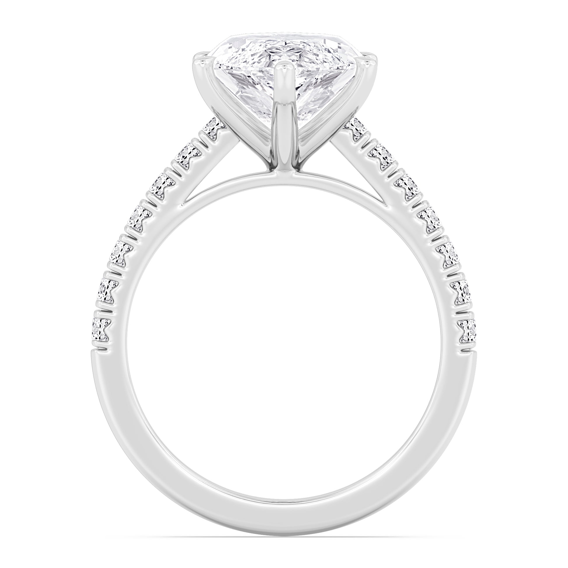 10K White Gold Lab Grown Diamond Engagement Ring 5.55 ctw R61185MQ-5.10CT