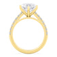 10K Yellow Gold Lab Grown Diamond Engagement Ring 5.55 ctw R61185MQ-5.10CT