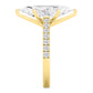 10K Yellow Gold Lab Grown Diamond Engagement Ring 5.55 ctw R61185MQ-5.10CT