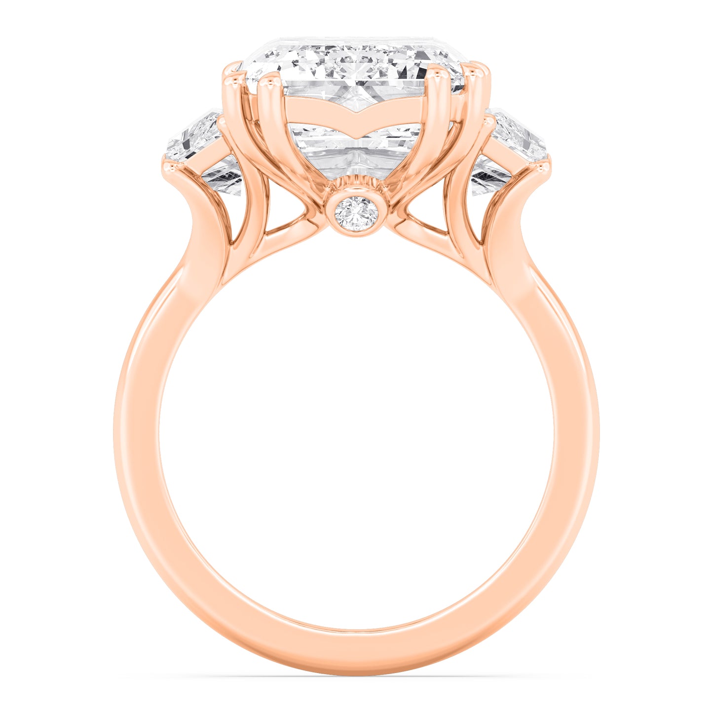 10K Rose Gold Lab Grown Diamond Engagement Ring 11.45 ctw R61187EM-10