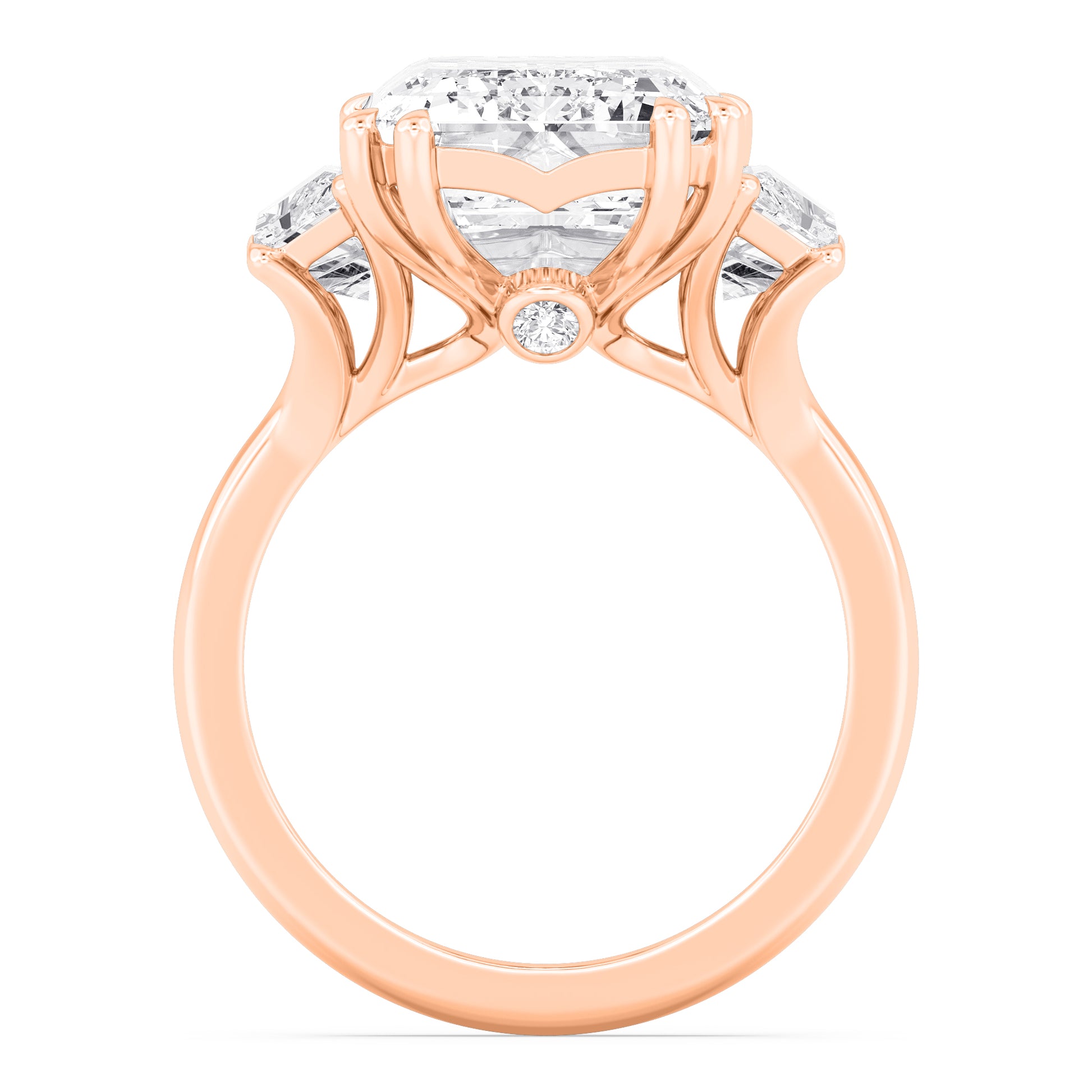 10K Rose Gold Lab Grown Diamond Engagement Ring 11.45 ctw R61187EM-10
