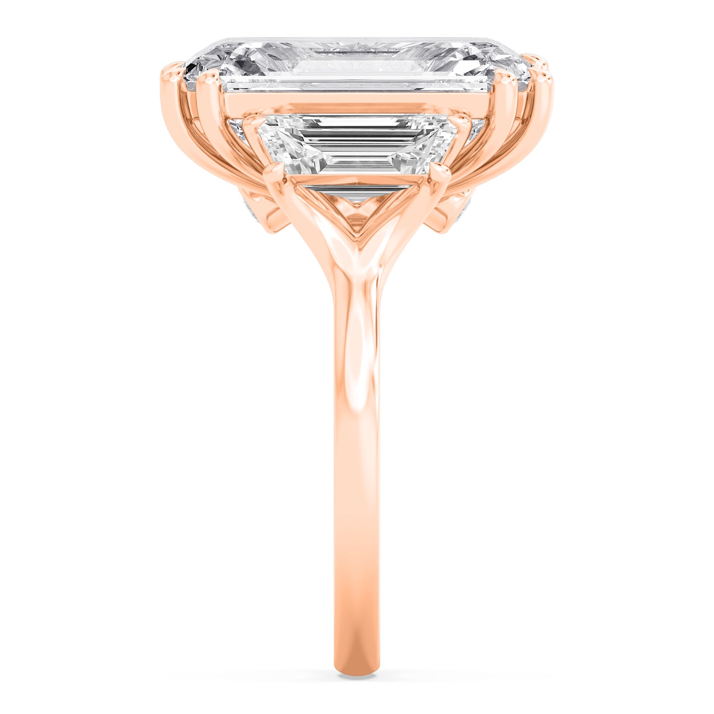 10K Rose Gold Lab Grown Diamond Engagement Ring 11.45 ctw R61187EM-10