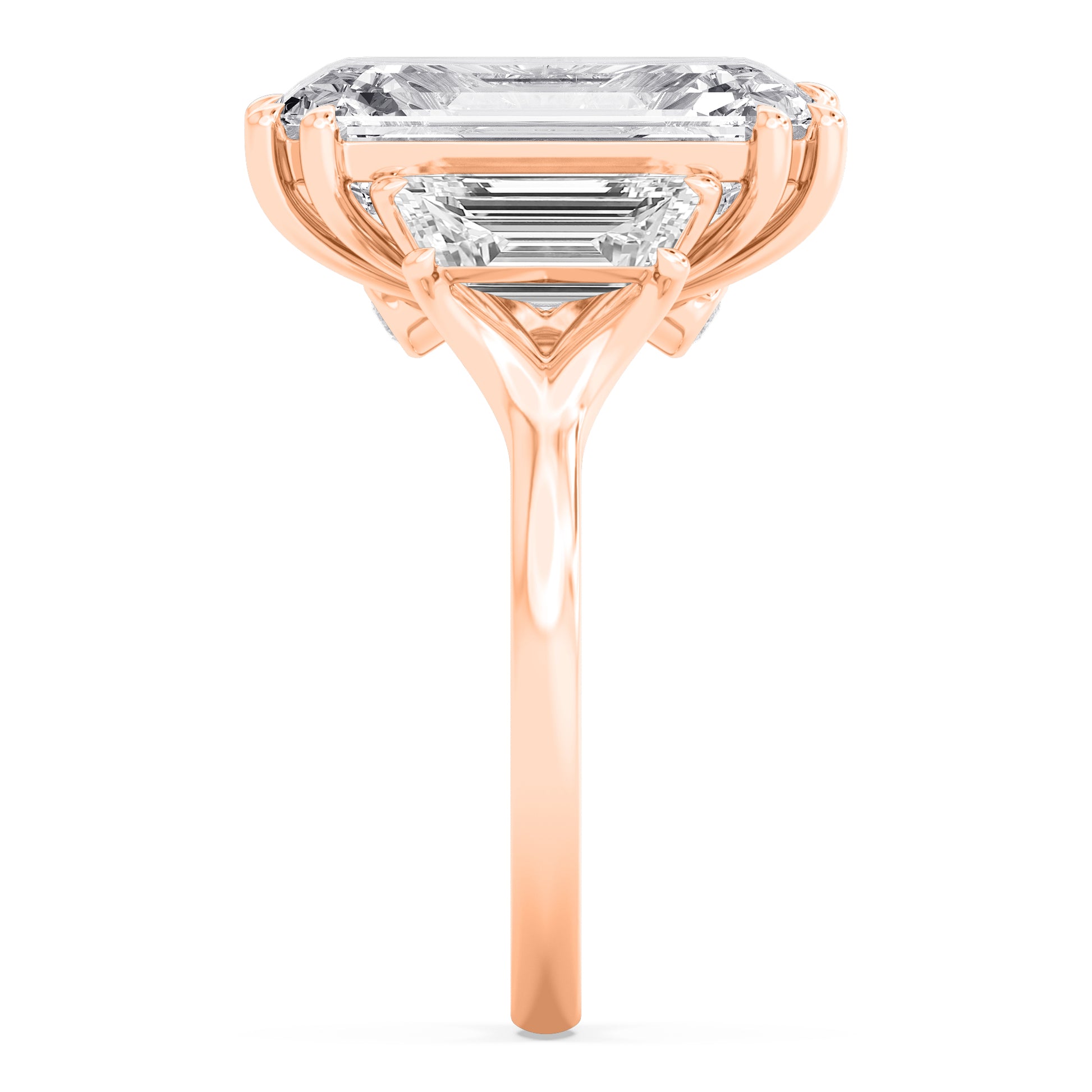 10K Rose Gold Lab Grown Diamond Engagement Ring 11.45 ctw R61187EM-10