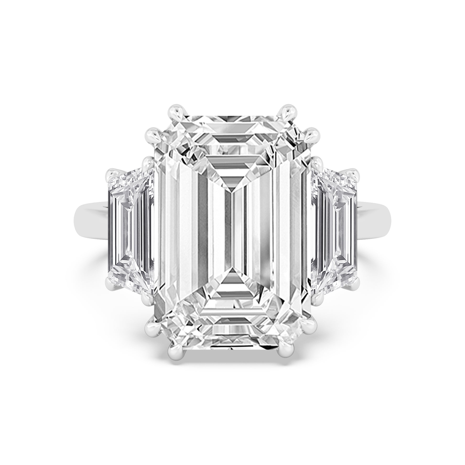 10K White Gold Lab Grown Diamond Engagement Ring 11.45 ctw R61187EM-10
