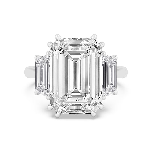 10K White Gold Lab Grown Diamond Engagement Ring 11.45 ctw R61187EM-10
