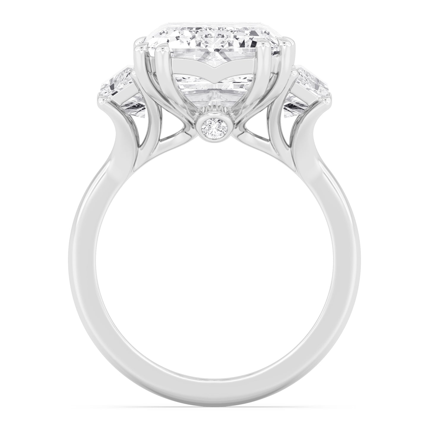 10K White Gold Lab Grown Diamond Engagement Ring 11.45 ctw R61187EM-10