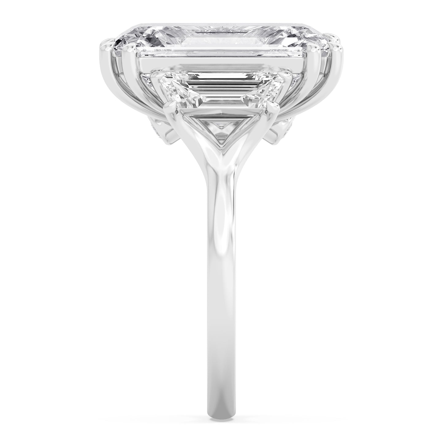 10K White Gold Lab Grown Diamond Engagement Ring 11.45 ctw R61187EM-10