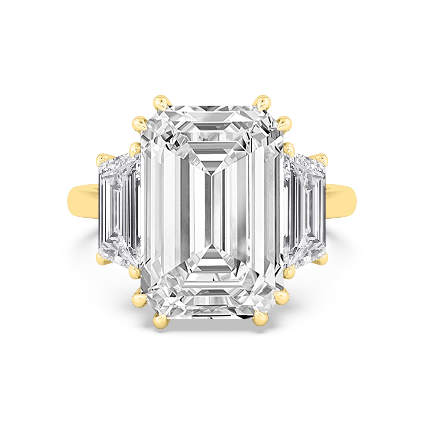 10K Yellow Gold Lab Grown Diamond Engagement Ring 11.45 ctw R61187EM-10