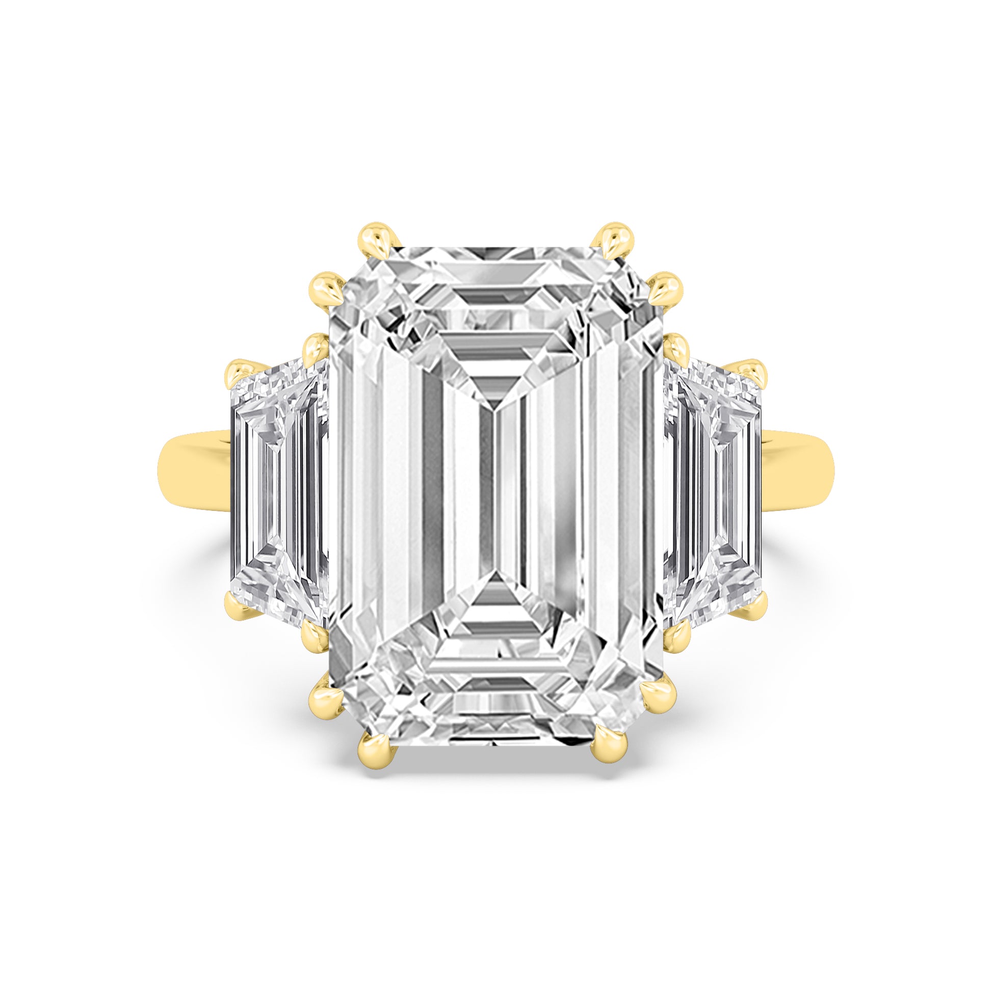 10K Yellow Gold Lab Grown Diamond Engagement Ring 11.45 ctw R61187EM-10