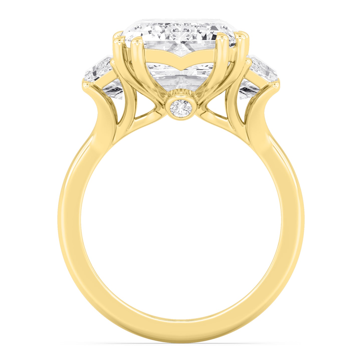 10K Yellow Gold Lab Grown Diamond Engagement Ring 11.45 ctw R61187EM-10