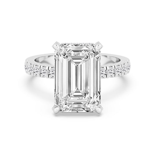 10K White Gold Lab Grown Diamond Engagement Ring 8.06 ctw R61188EM-7.50CT