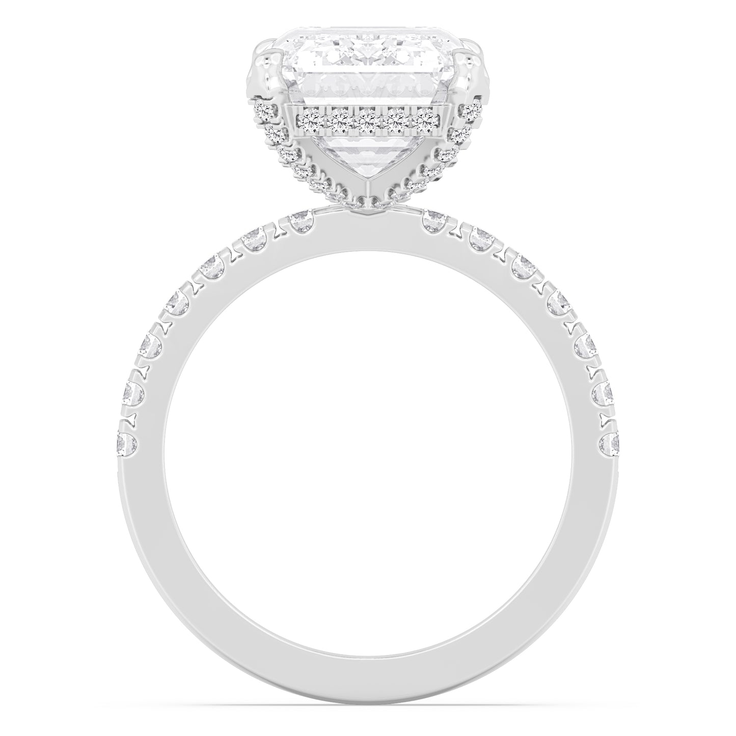 10K White Gold Lab Grown Diamond Engagement Ring 8.06 ctw R61188EM-7.50CT