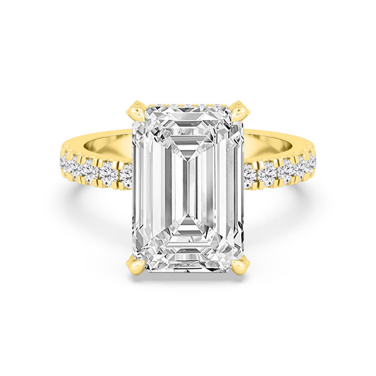 10K Yellow Gold Lab Grown Diamond Engagement Ring 8.06 ctw R61188EM-7.50CT