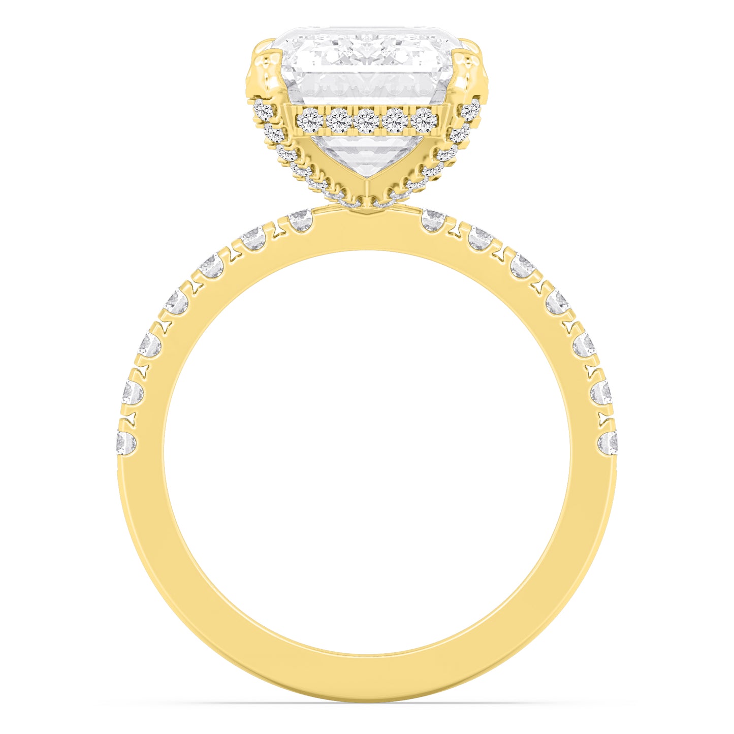 10K Yellow Gold Lab Grown Diamond Engagement Ring 8.06 ctw R61188EM-7.50CT