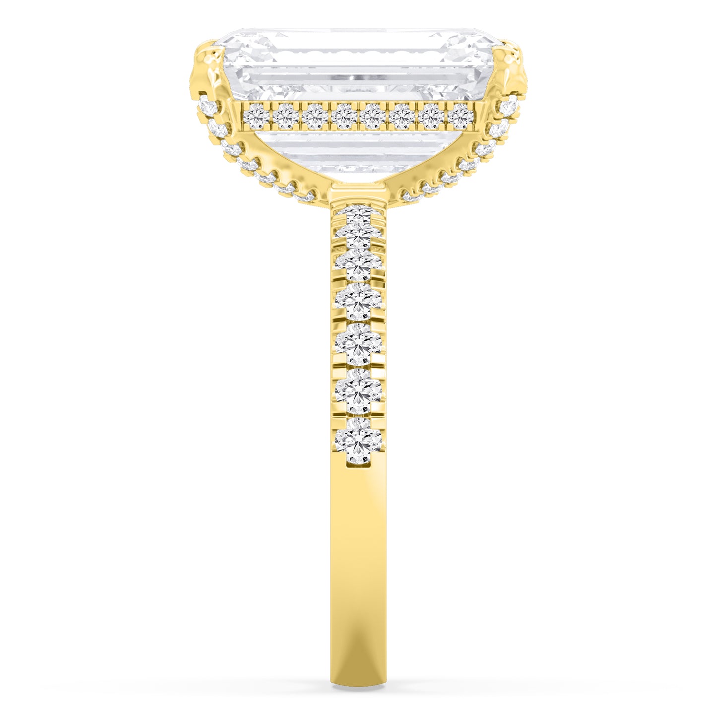 10K Yellow Gold Lab Grown Diamond Engagement Ring 8.06 ctw R61188EM-7.50CT