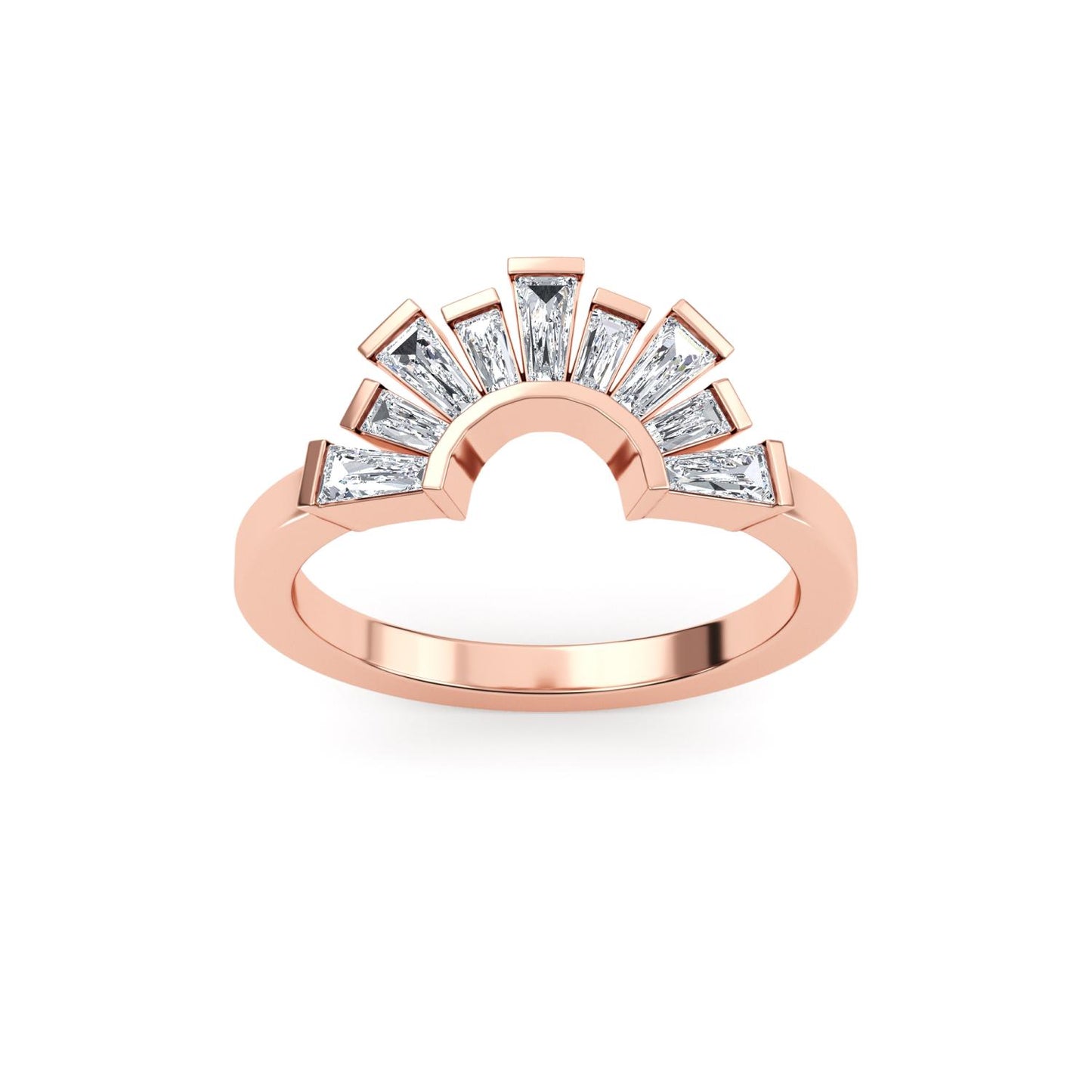 9K Rose Gold Lab Grown Diamond RING 0.53 ctw R61302BG-0.50CT