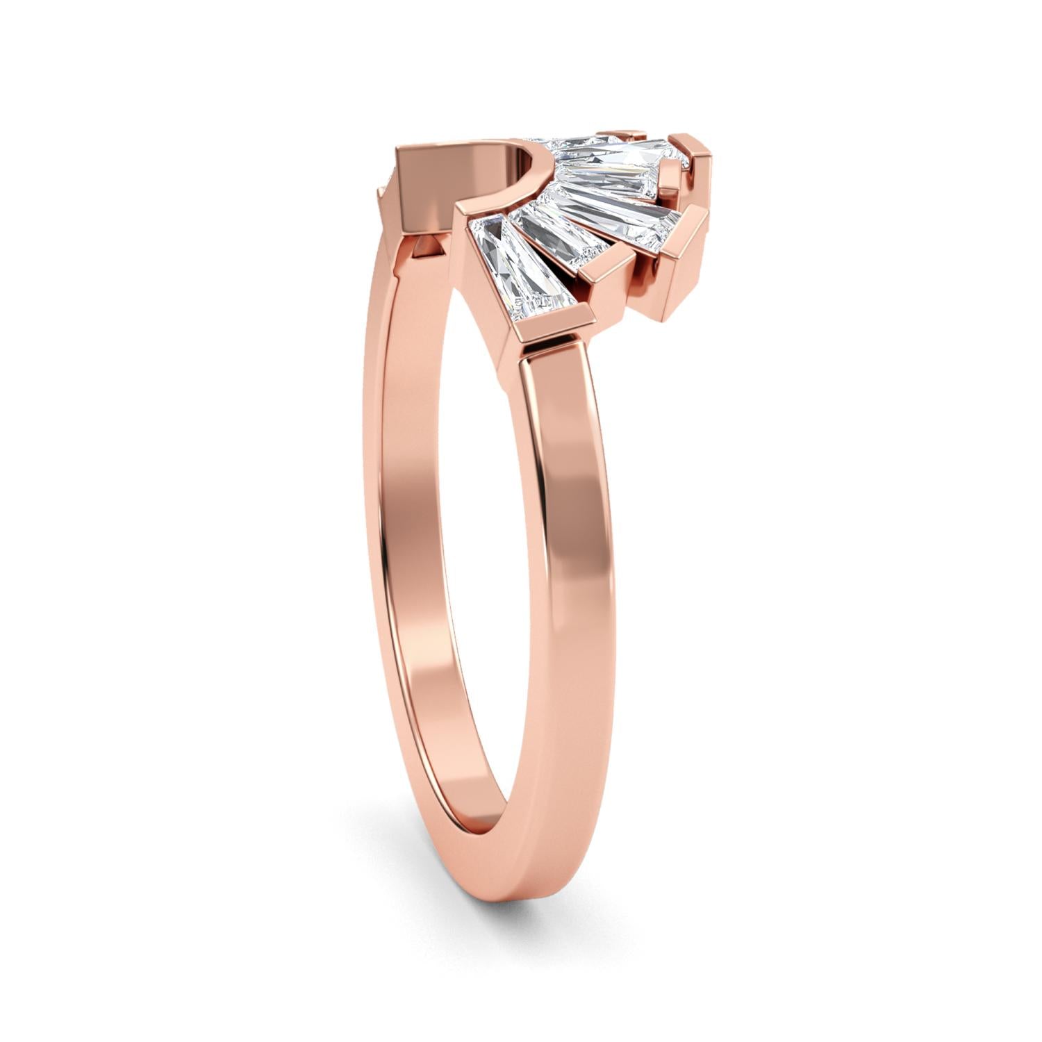 9K Rose Gold Lab Grown Diamond RING 0.53 ctw R61302BG-0.50CT
